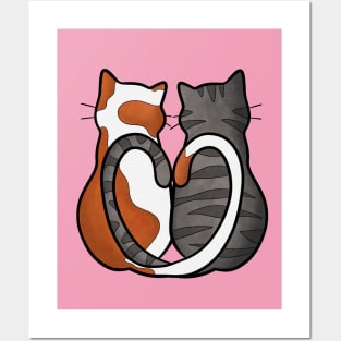 Two Cats in Love Posters and Art